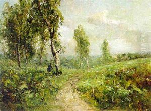 A Figure Before A Tree In An Extensive Landscape