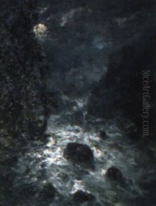 A Moonlit River Landscape A Moonlit River Landscape