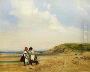 Coast Scene, Havre; Coast Scene, Trouville, Normandy (2 Works) by Thomas Shotter Boys