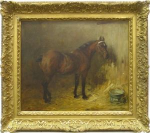Horse In Stall by Robert L. Alexander