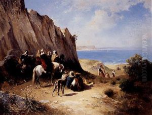 Cavaliers Au Pied De La Falaise