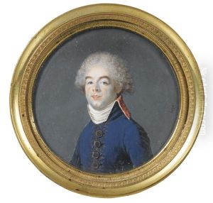 Portrait D'homme, Probablement De Victor-leopold Berthier, Frere Du Marechal