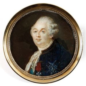 Portrait Du Roi Louis Xvi En Buste De Trois-quarts