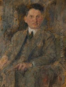 Portrait Of Man - Stanislaw Burtan Portrait Of Man - Stanislaw Burtan