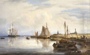 Kustenlandschaft Mit Segelbooten