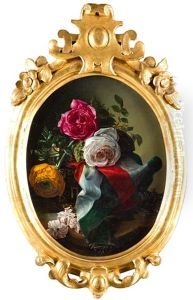 Par De Bodegones De Flores by Jose Maria Bracho Murillo