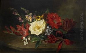 Bodegon De Flores by Jose Maria Bracho Murillo
