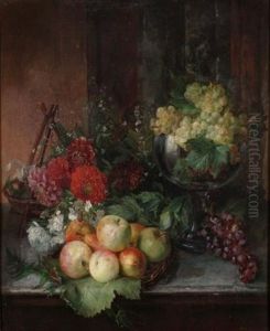 Still Life Of Fruit And Flowers Still Life Of Fruit And Flowers
