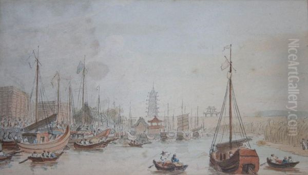 A Busy Chinese Port - view 1