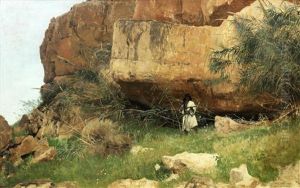 A Bedouin At Ain Djiddy Gorge Near The Dead Sea