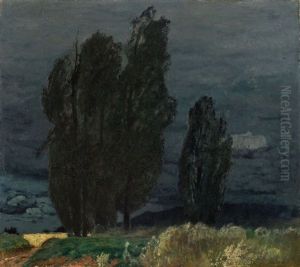 Pappeln Im Wind (sommernacht An Der Mulde Bei Rochlitz)