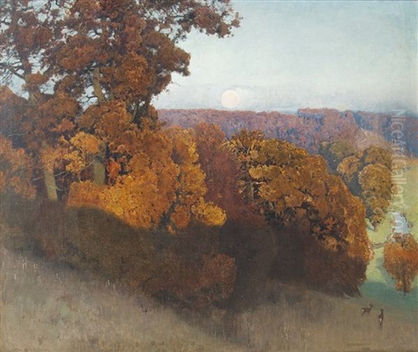Moonrise Over The Forest - view 1