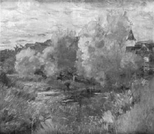 Weiden Am Bach by Eugen Felix Prosper Bracht