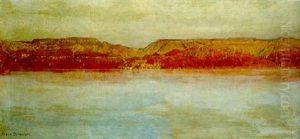 Abend Am Toten Meer