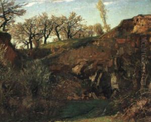 Der Steinbruch by Eugen Felix Prosper Bracht