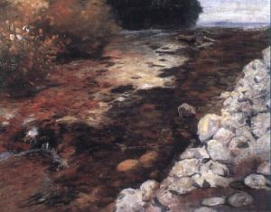 Sommerlicher Fluslauf by Eugen Felix Prosper Bracht