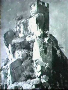 Ruine "callenfels" by Eugen Felix Prosper Bracht