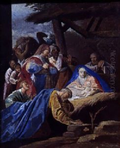 Kongernes Tilbedelse by F.C. van Bracht