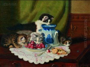 Kittens Feast by Sidney Lawrence Brackett