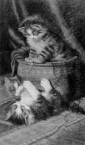 Kittens At Play by Sidney Lawrence Brackett