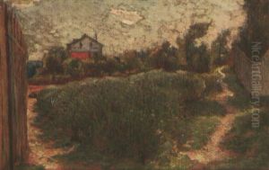 Petit Paysage Avec Maison by Marie Bracquemond
