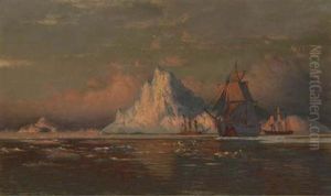 Whalers Off The Coast Of Labrador by William Bradford