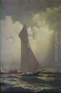 Portrait Of The Sloop 'gracie' Enrolled In The New York     Yacht Club Fleet 1880-1899,....