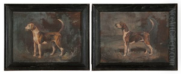 Portraits Of English Foxhounds (2 Works) - view 1