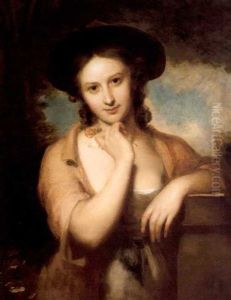 Portrait Of Miss Bradley, The Artist's Daughter by William Bradley