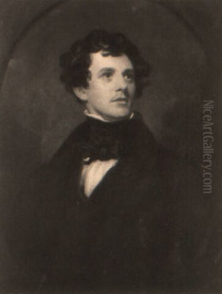 Portrait Of Charles Swain, The Poet, In A Dark Coat - view 1