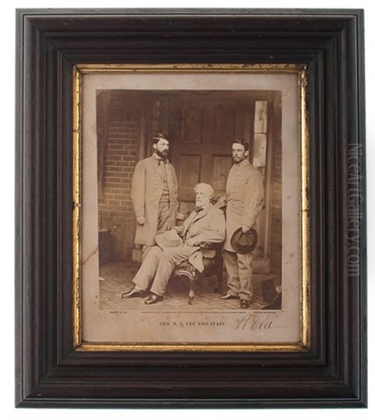 General Robert E. Lee And Staff, Autographed Photograph By Brady - view 1