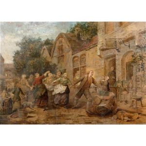 Fete Villageoise by Ferdinand de Braekeleer