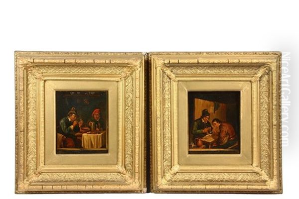 Two Flemish Tavern Scenes - view 1