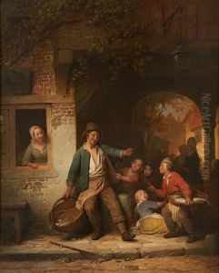 Retour Bien Arrose Du Marche by Ferdinand de Braekeleer