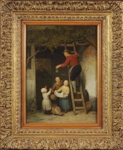 La Cueillette Des Raisins by Ferdinand de Braekeleer