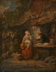 Le Marche Aux Poissons by Ferdinand de Braekeleer