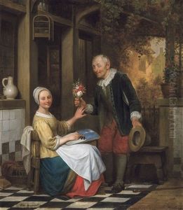 Le Bouquet by Ferdinand de Braekeleer
