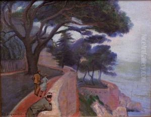 Promenade Sur La Corniche by Alexandre Joseph Alexandrovitch