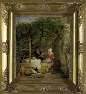 Genusslicher Tagesausklang Unter Der Pergola