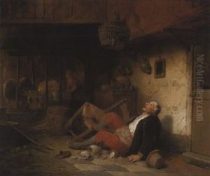 La Chute by Ferdinand de Braekeleer
