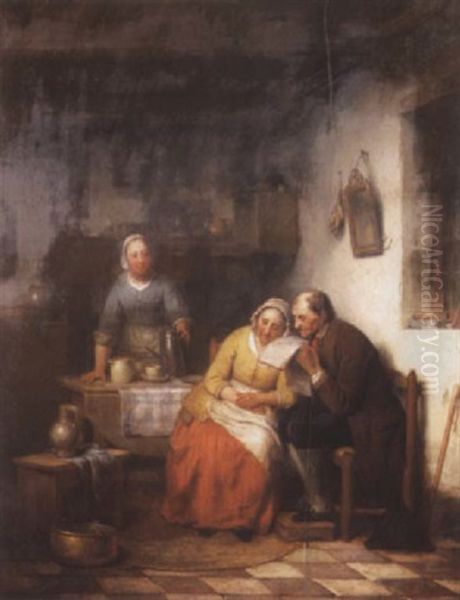 An Interior With Figures - view 1