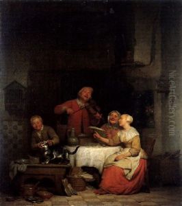 Das Hauskonzert by Ferdinand de Braekeleer