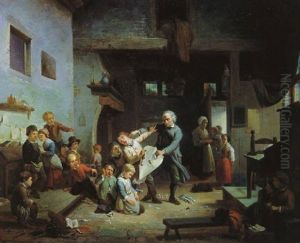 Der Ungezogene Schuler by Ferdinand de Braekeleer
