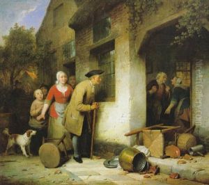Le Mauvais Menage by Ferdinand de Braekeleer