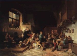 La Classe Houleuse by Ferdinand de Braekeleer