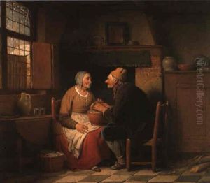L'hiver by Ferdinand de Braekeleer