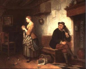 Bouderie by Ferdinand de Braekeleer