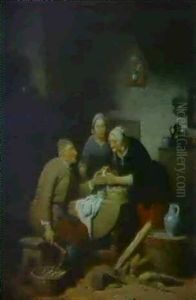 Le Coupeur De Bois Malhabile by Ferdinand de Braekeleer