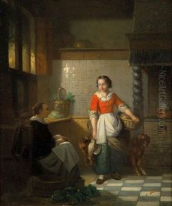 Jonge Keukenmeiden Aan Het Werk