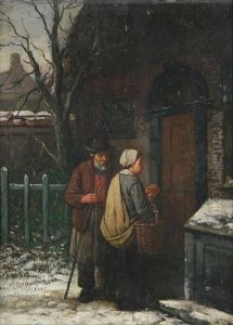 Mendiants Devant La Porte Mendiants Devant La Porte